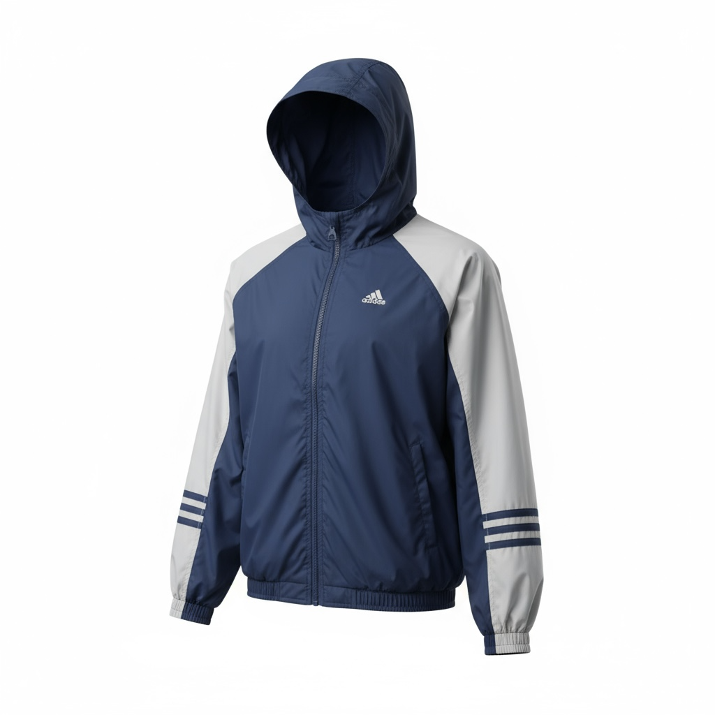 Chamarra Adidas para Hombre Talla M Azul y Gris – Única Pieza