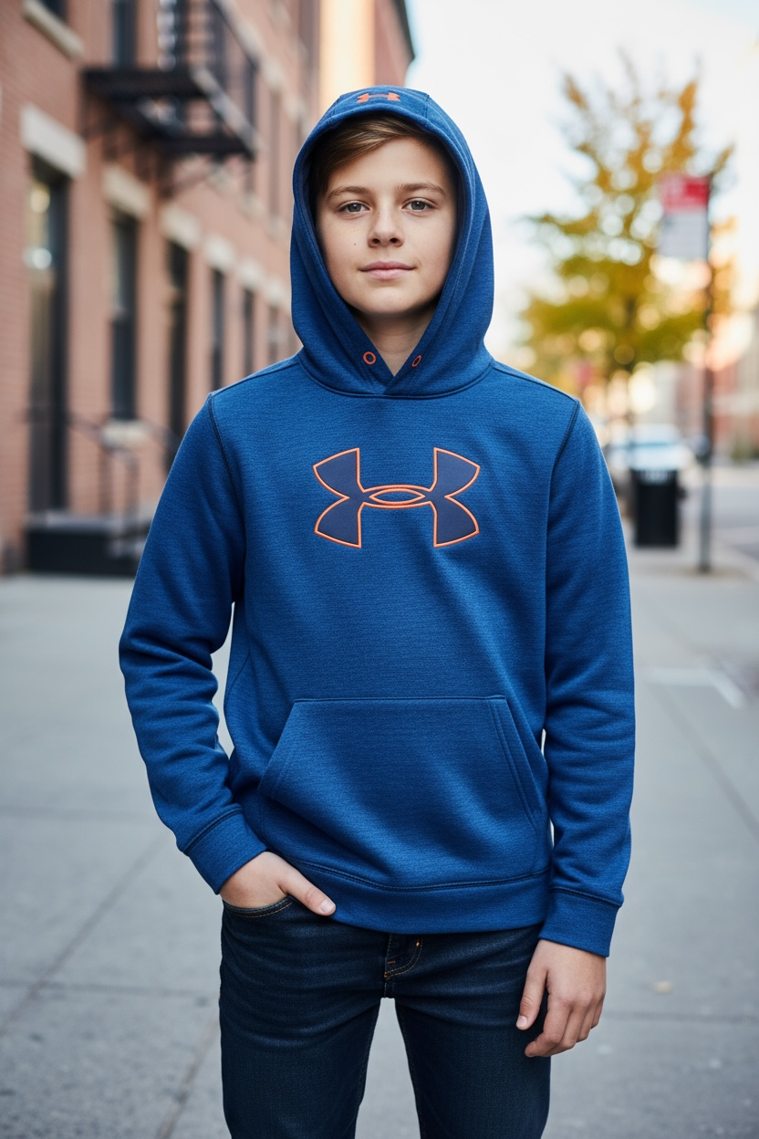 Sudadera Under Armour Azul Marino Niño – Talla L