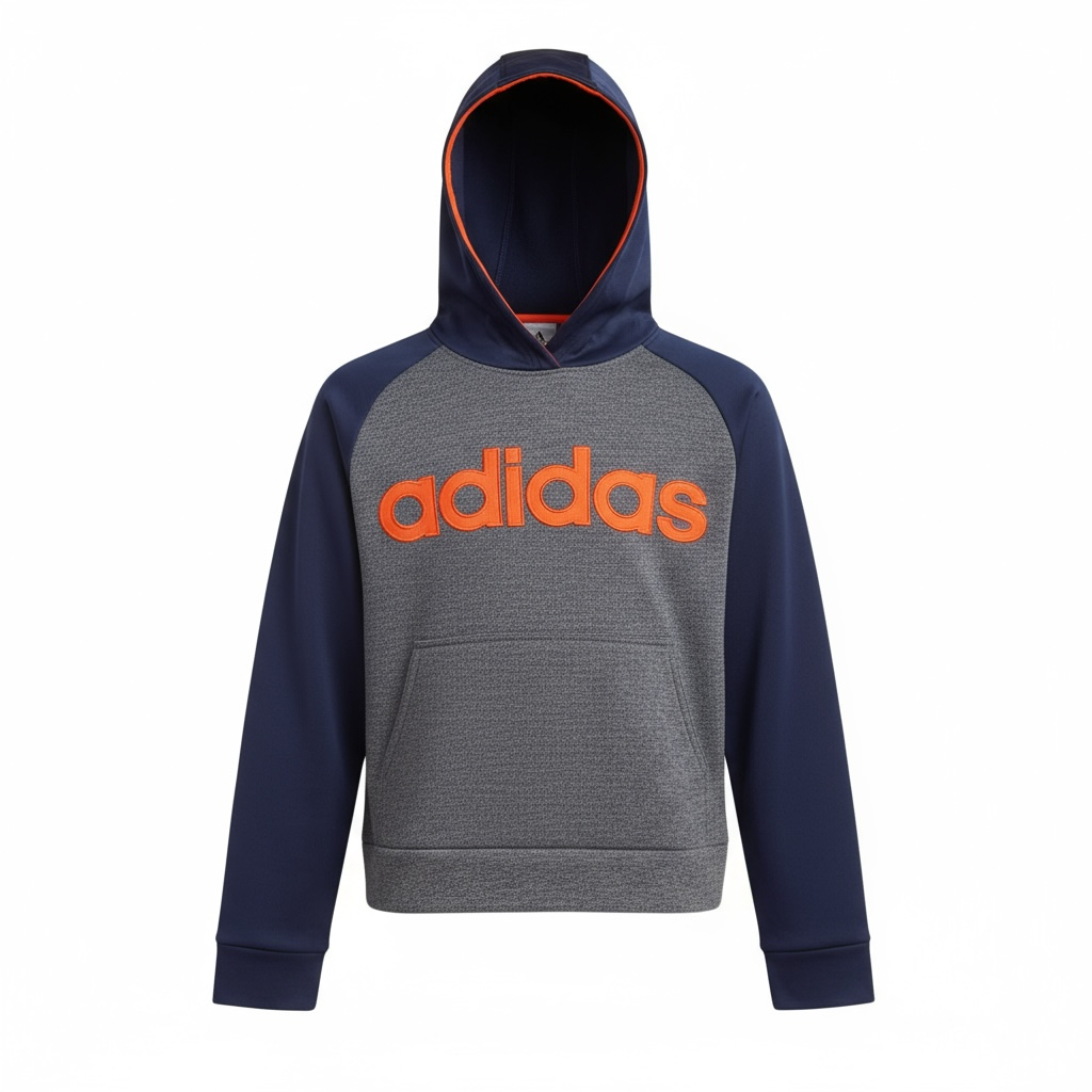 Sudadera para hombre color azul marino y gris – talla S – Adidas