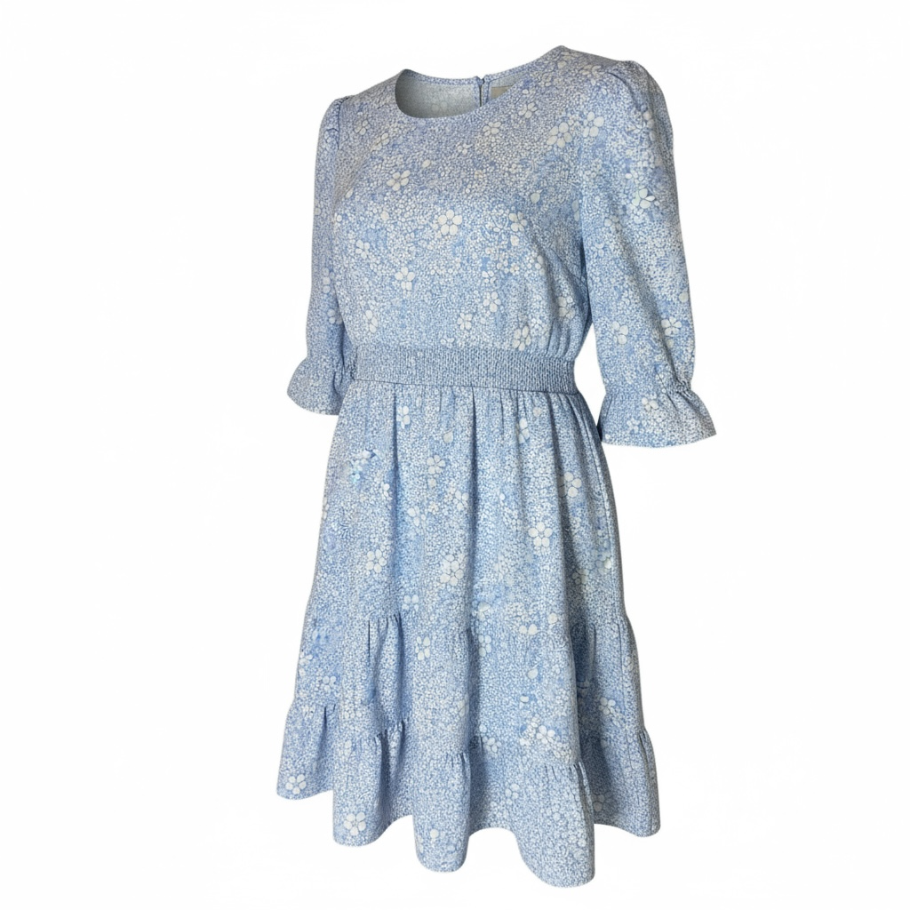 Vestido Azul Floral WONDER NATION- Talla XXL (18)