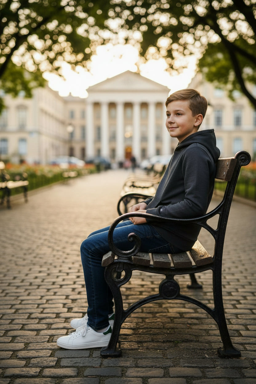 Sudadera para hombre color negro marca DSD MACYS– talla M