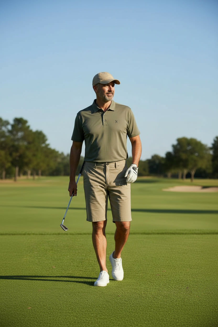 Bermudas para Hombre Golf Talla 34 Color Beige marca HURLEY