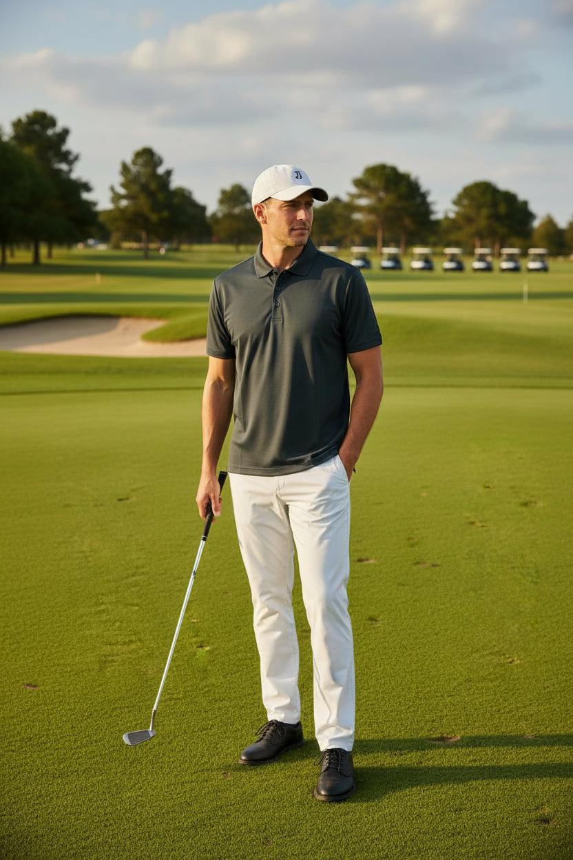 Camisa de golf para hombre talla M color negro marca FILA– pieza única