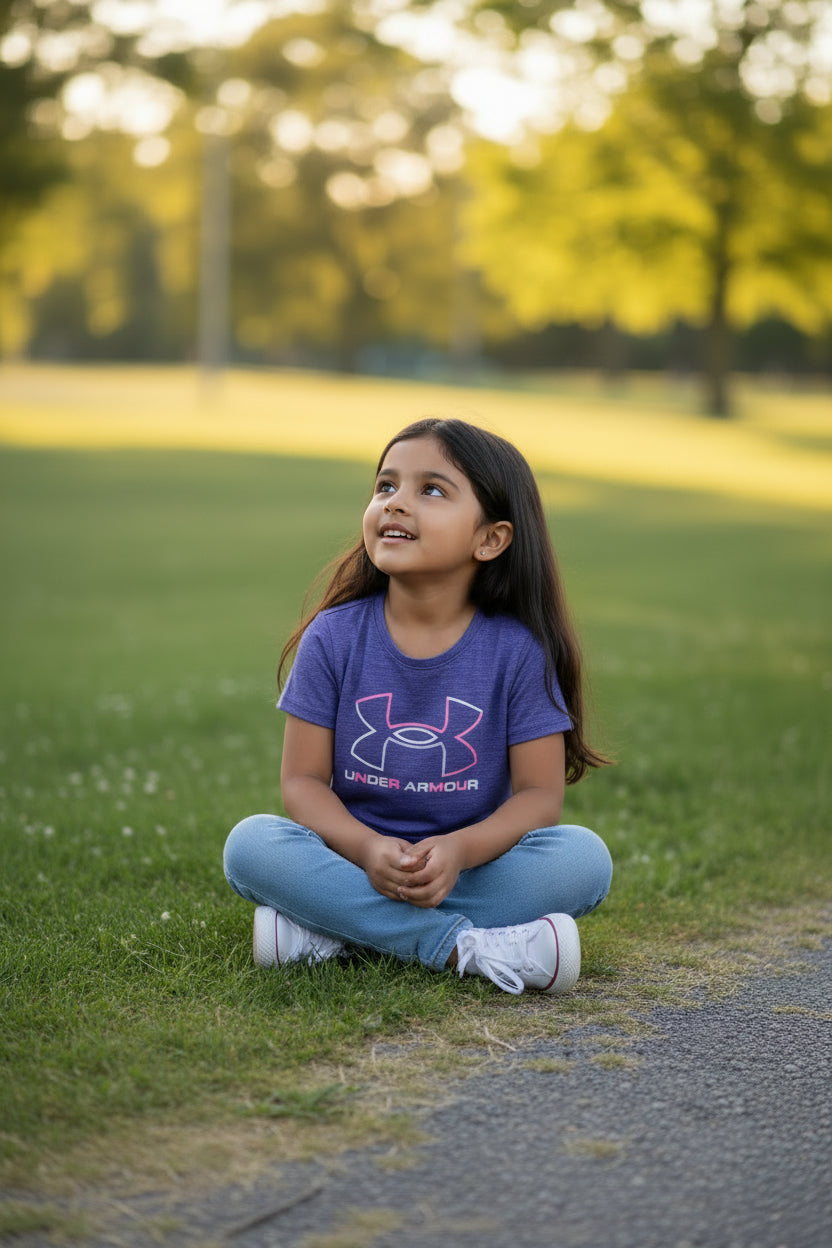 Blusa para Niña UNDER ARMOUR talla S (6 años)