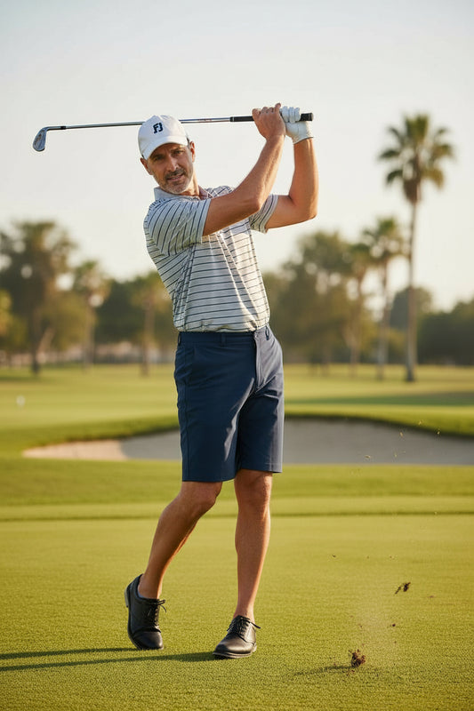 Bermudas de Golf para Hombre Talla 42 | Azul Marino | Pieza Única marca GREGNORMAN