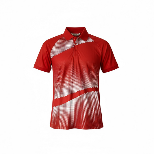 Blusa de Golf para Dama Golf Talla M – Color Rojo marca CLOVERY (Única Pieza)