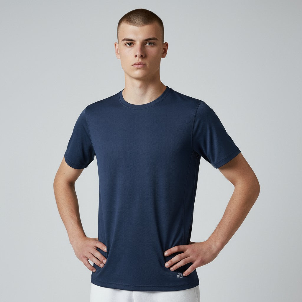 MTA sport, deportiva, azul marino, gym, entrenamiento, secado rápido, pieza única, outlet