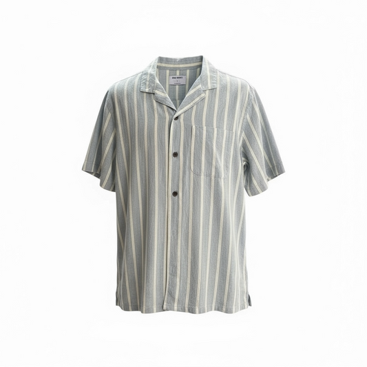 Camisa formal para hombre verde con rayas talla L marca OLD NAVY
