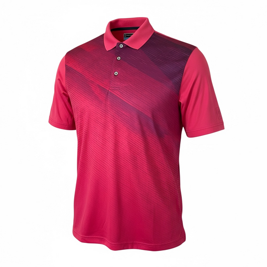 Camisa de golf para hombre talla XL color rosa fosforecente marca PGATOUR
