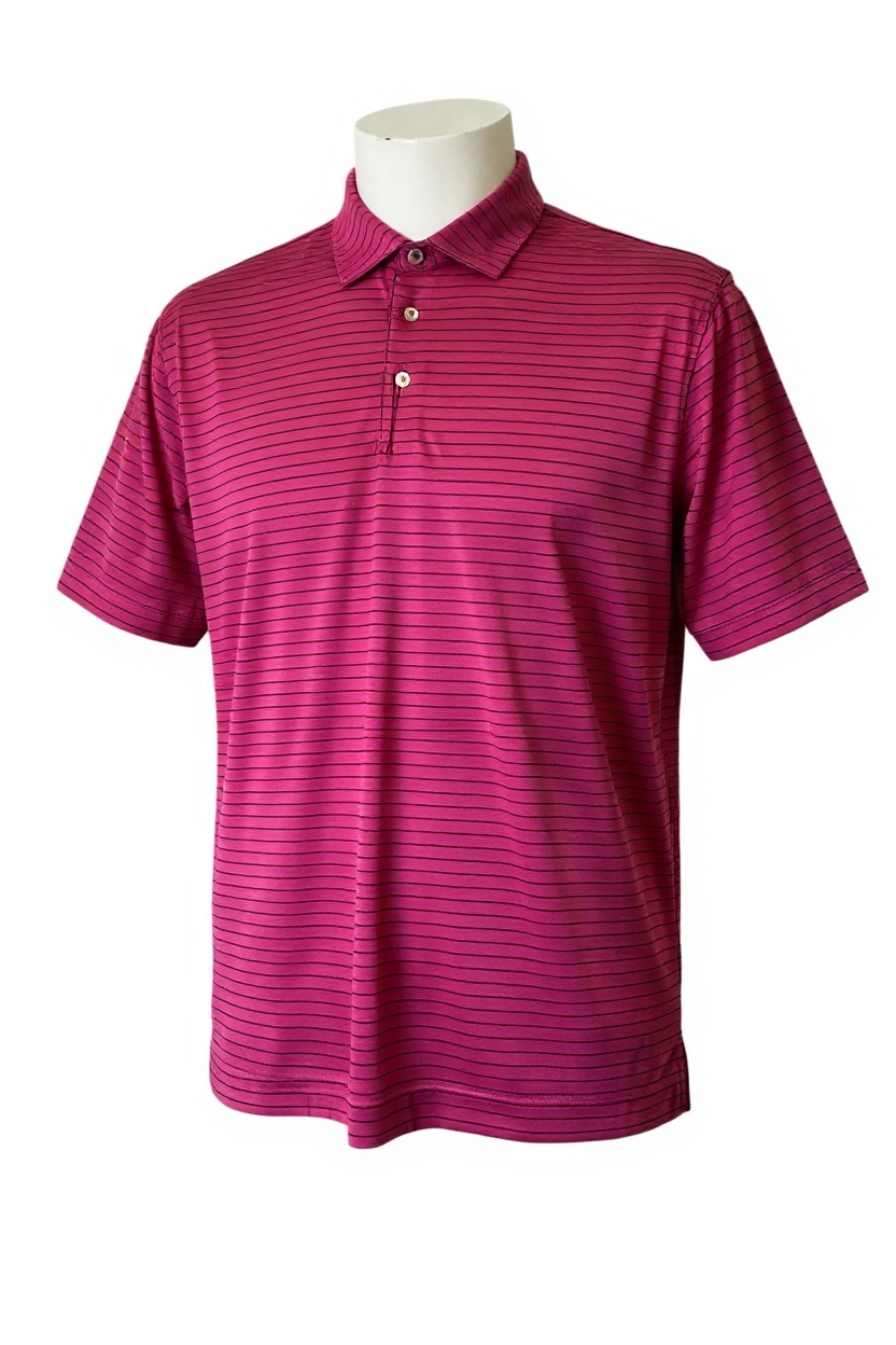 Camisa de golf para hombre talla XL color fucsia marca PETER MILLAR– Única pieza