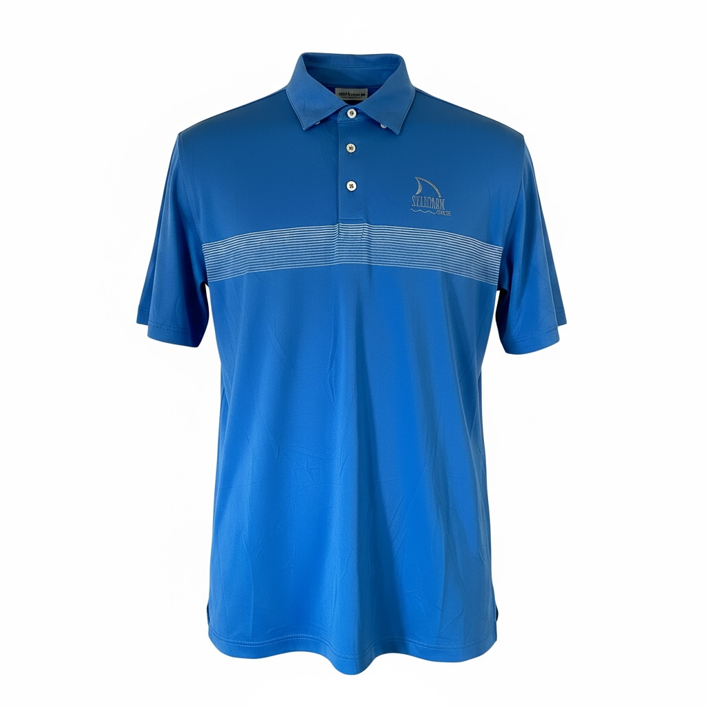 Camisa de golf para hombre talla L color azul marca PETER MILLAR– Única pieza