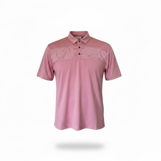 Camisa de golf para hombre talla L color rosa marca NICKLAUS– Única pieza
