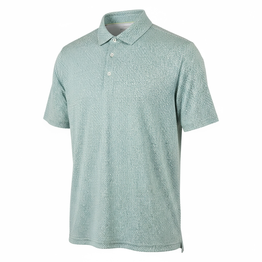 Camisa de golf para hombre talla M verde marca CREW– pieza única
