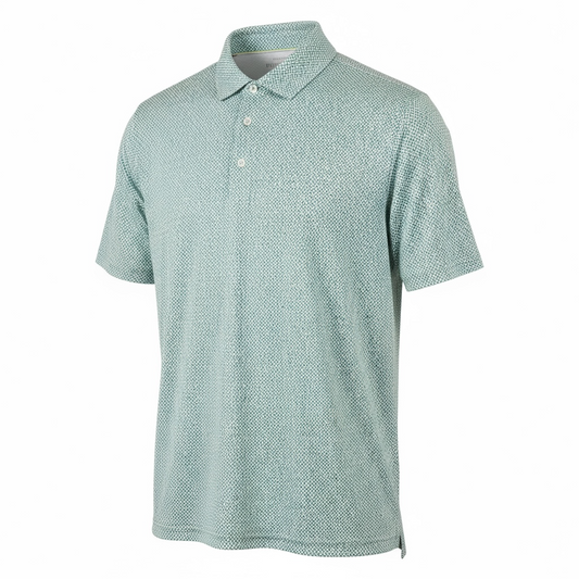 Camisa de golf para hombre talla M verde marca CREW– pieza única