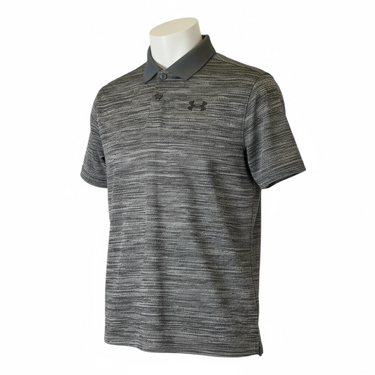 Camisa de Golf para Niño UNDER ARMOUR Talla M – Color Gris Jaspeado (Única Pieza)