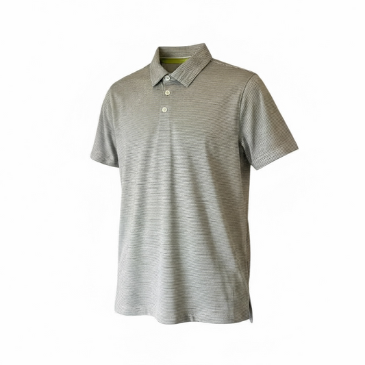 Camisa de Golf para Niño Talla L – Color Gris Rayado marca ALL IN MOTION (Única Pieza)