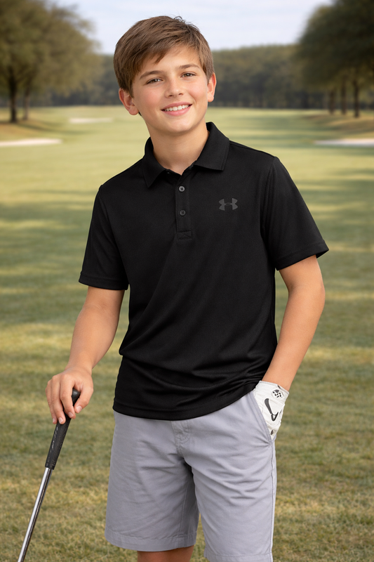 Polo Deportivo Golf para Niño UNDER ARMOUR talla L (10-12 años)