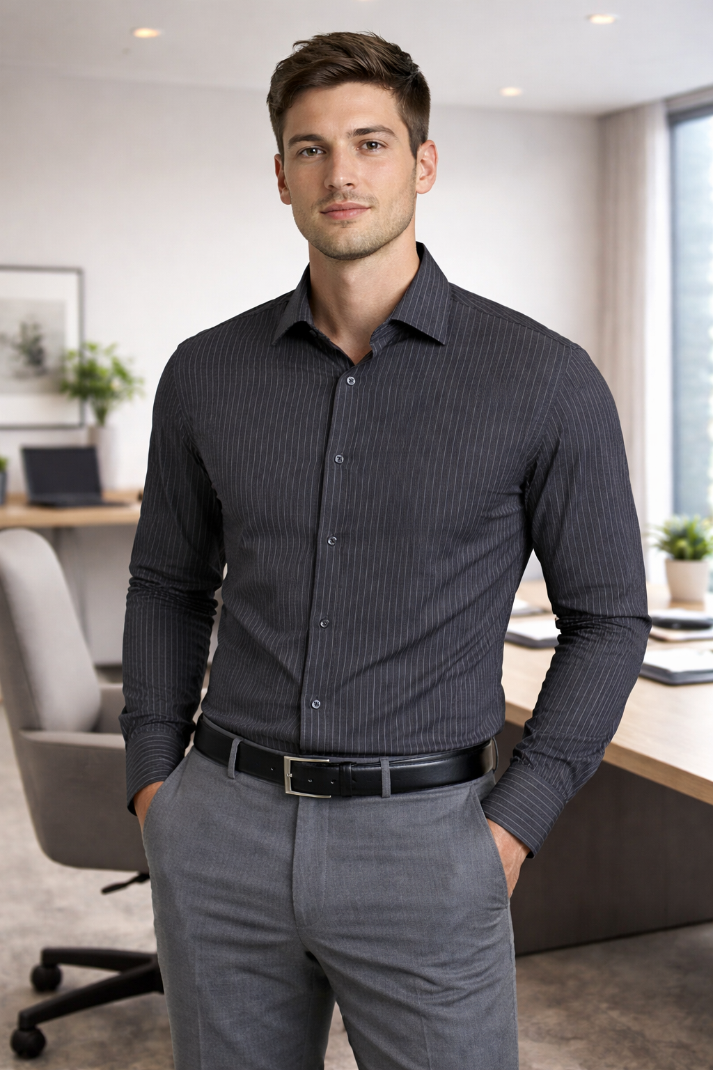Camisa formal MARC ANTHONY Hombre talla M