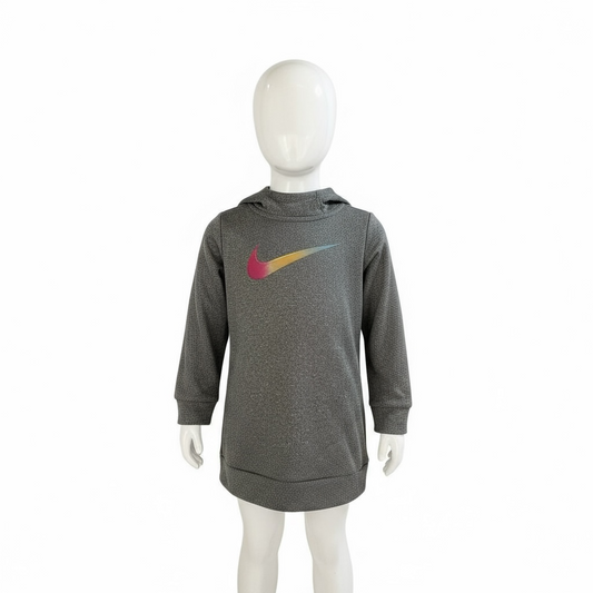 Sudadera con capucha Nike DRI-FIT para niña – Talla 2 a 3 años color gris