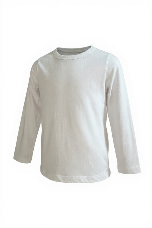 Blusa Manga Larga kids Niña marca  Wonder Nation Talla XS (4–5 Años) – Blanca (Pieza Única)