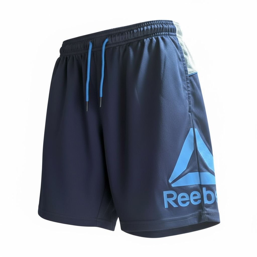 Short Kids Niño marca Reebok Talla XL (14-16 años) Azul Marino