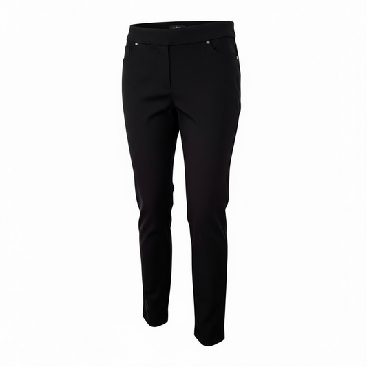 Pantalón para dama tipo skinny color negro talla S marca MARIO SERRANI – unica pieza