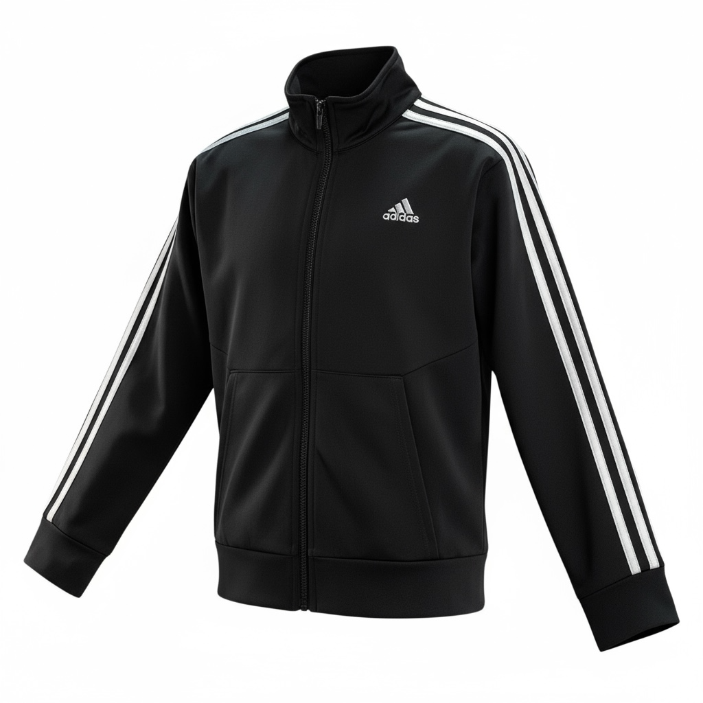 Sudadera Negra para Niña ADIDAS – Talla S (9-10 años)