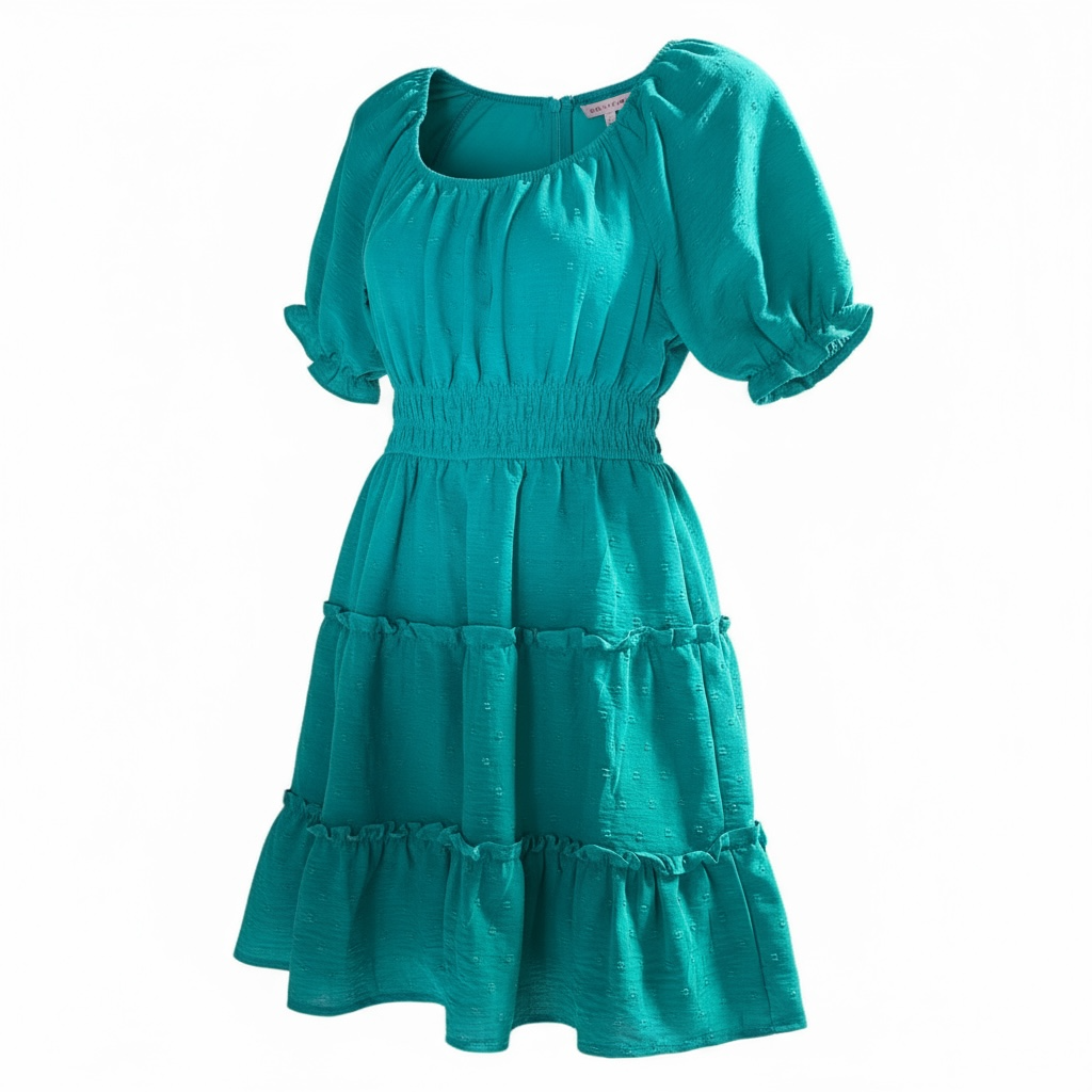 Vestido Verde LOVE SQUARES GIRLS- Talla M (10)