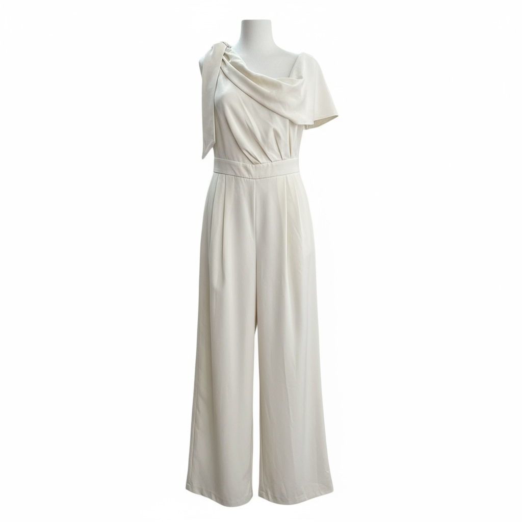 Jumpsuit CUPSHE Asimétrico Color Beige – Talla M