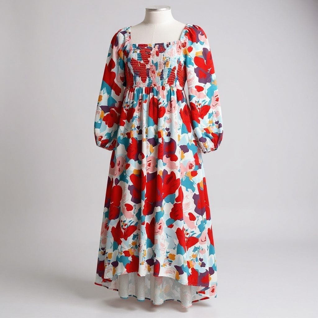 Vestido largo floral SHEIN- Talla L