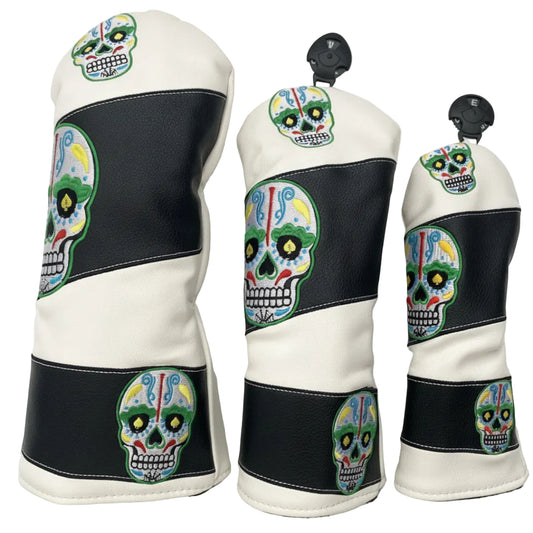 Set de Fundas para Bastones de Golf – Calavera Mexicana