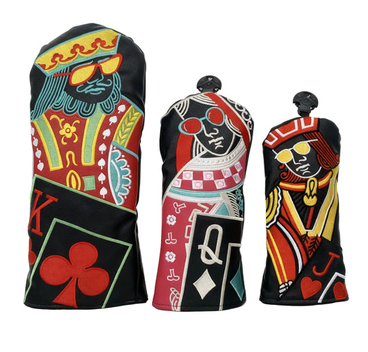 Set de Fundas para Bastones de Golf – Diseño Cartas de Póker