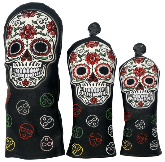 Fundas para Bastones de Golf – Diseño Calavera Mexicana