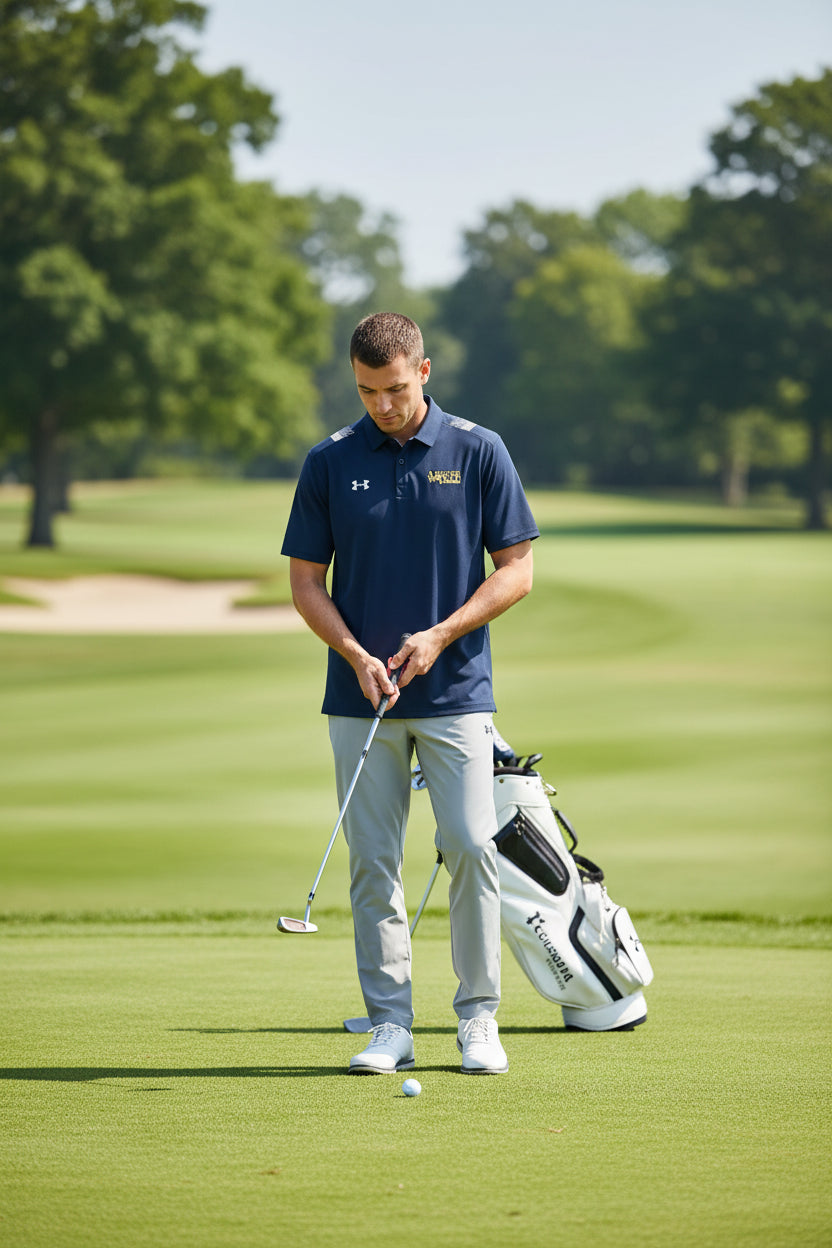 Camisa de golf para hombre Under Armour talla M azul marino – Envío a todo México