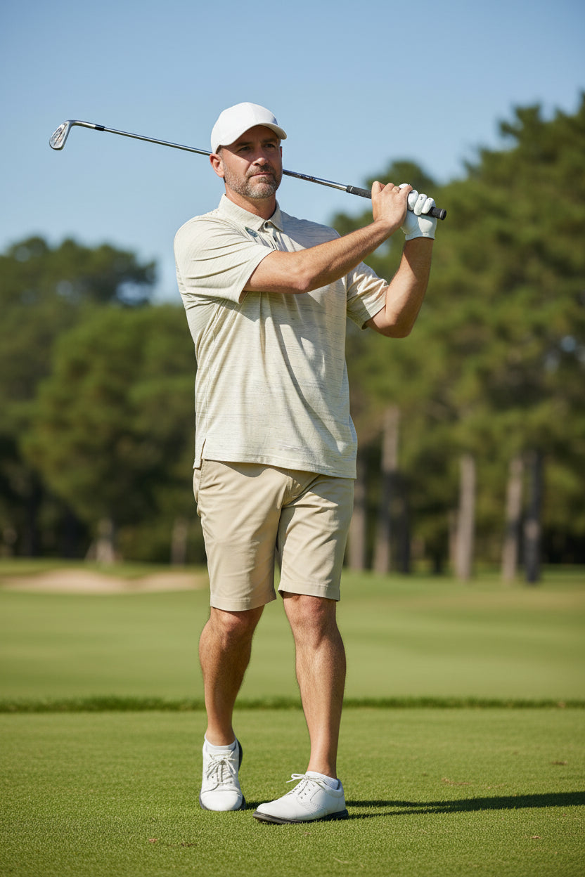 Camisa de Golf para Hombre Talla XL – Color Amarillo marca TRAVIS MATLER (Única Pieza)