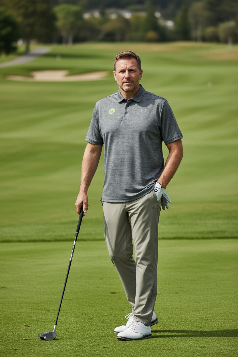 Camisa de golf para hombre Under Armour talla XL color morado