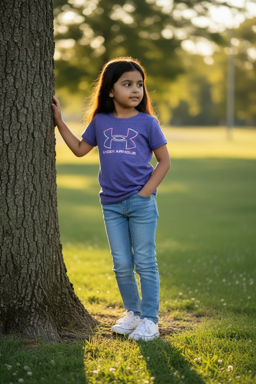 Blusa para Niña UNDER ARMOUR talla S (6 años)