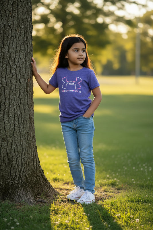Blusa para Niña UNDER ARMOUR talla S (6 años)