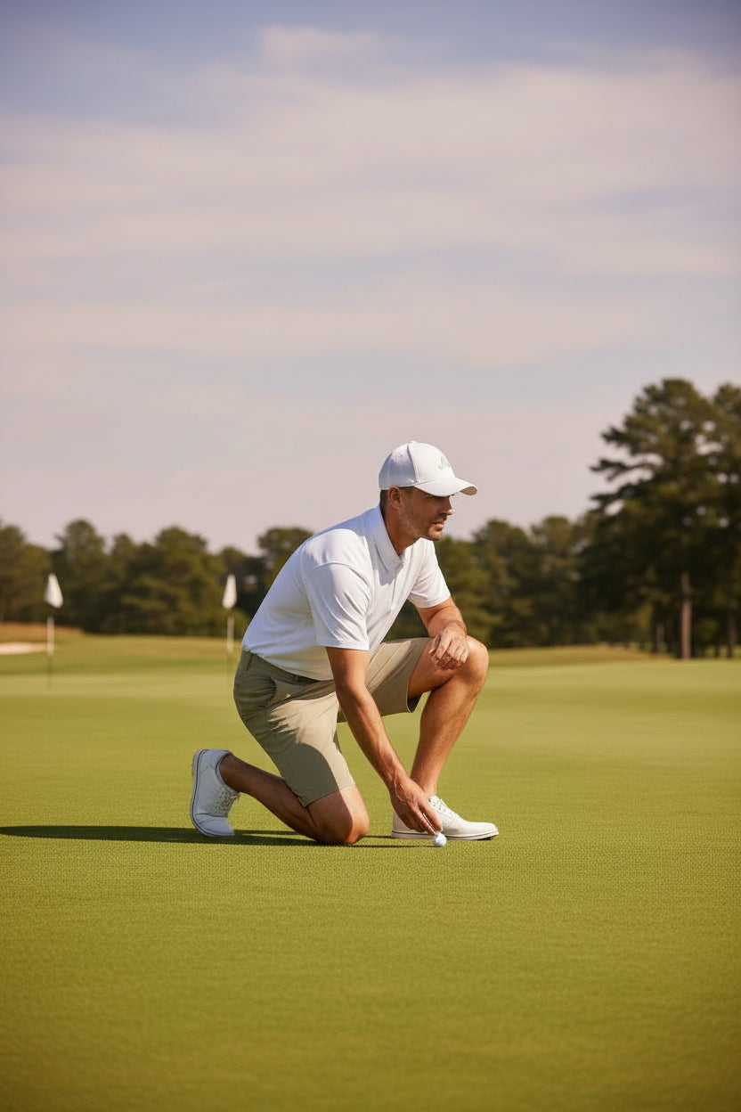 Bermudas para hombre de deporte golf talla 32 color beige marca ALL IN MOTION