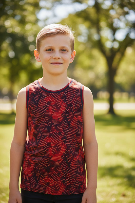 Camisa sin mangas para niño ALL IN MOTION talla L (12/14años)