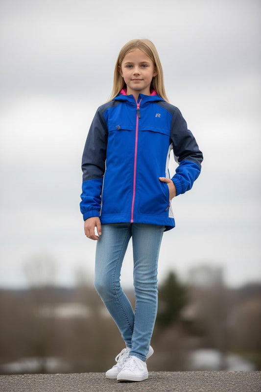 Chamarra Rompevientos Impermeable Niña RUSELL– Talla L (10/12)