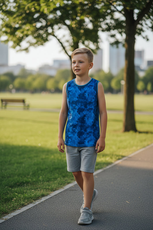 Camisa sin mangas para niño ALL IN MOTION talla L (12/14años)