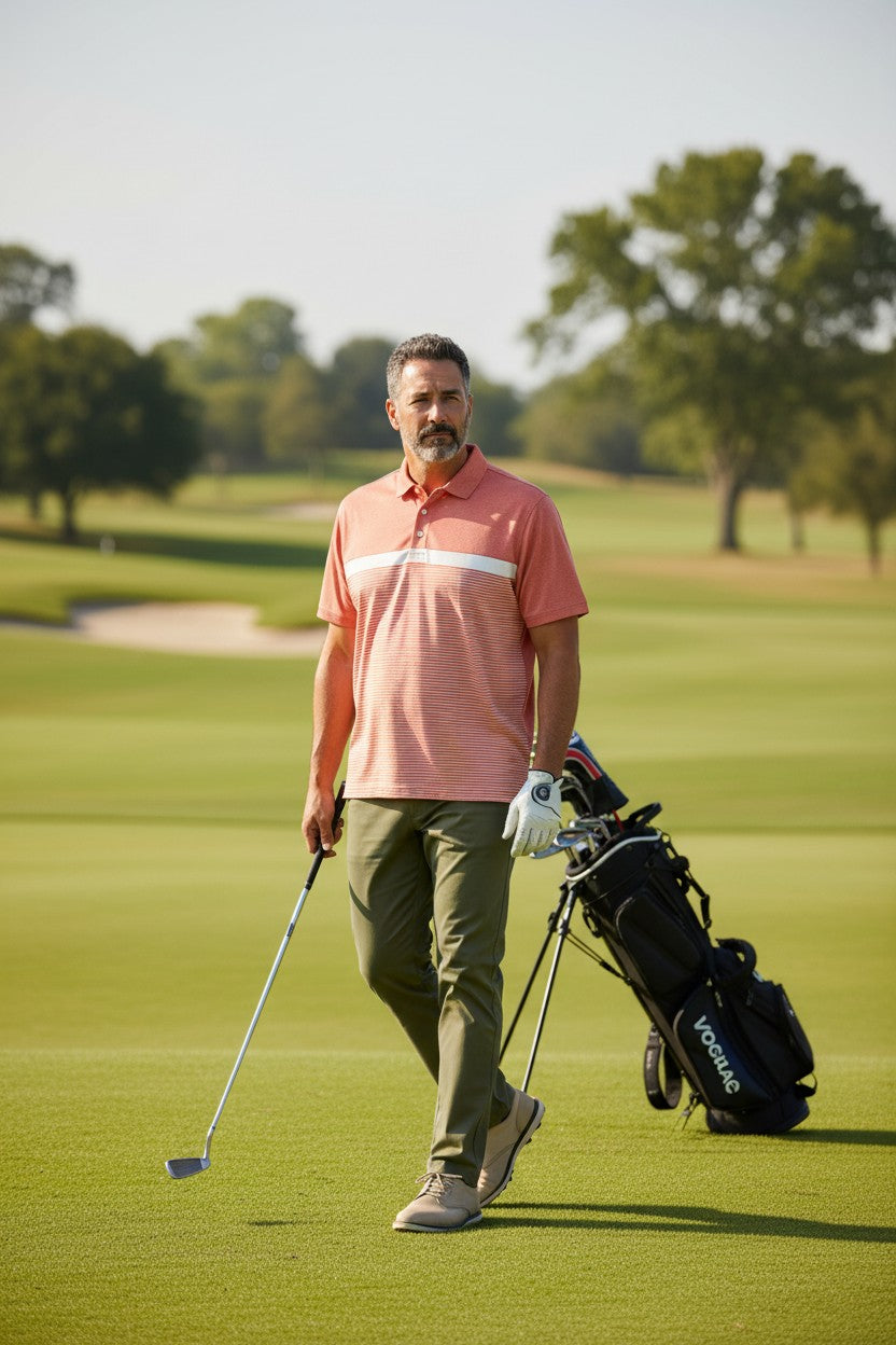 Camisa para hombre golf talla XL color naranja – marca CROFT& BARROW