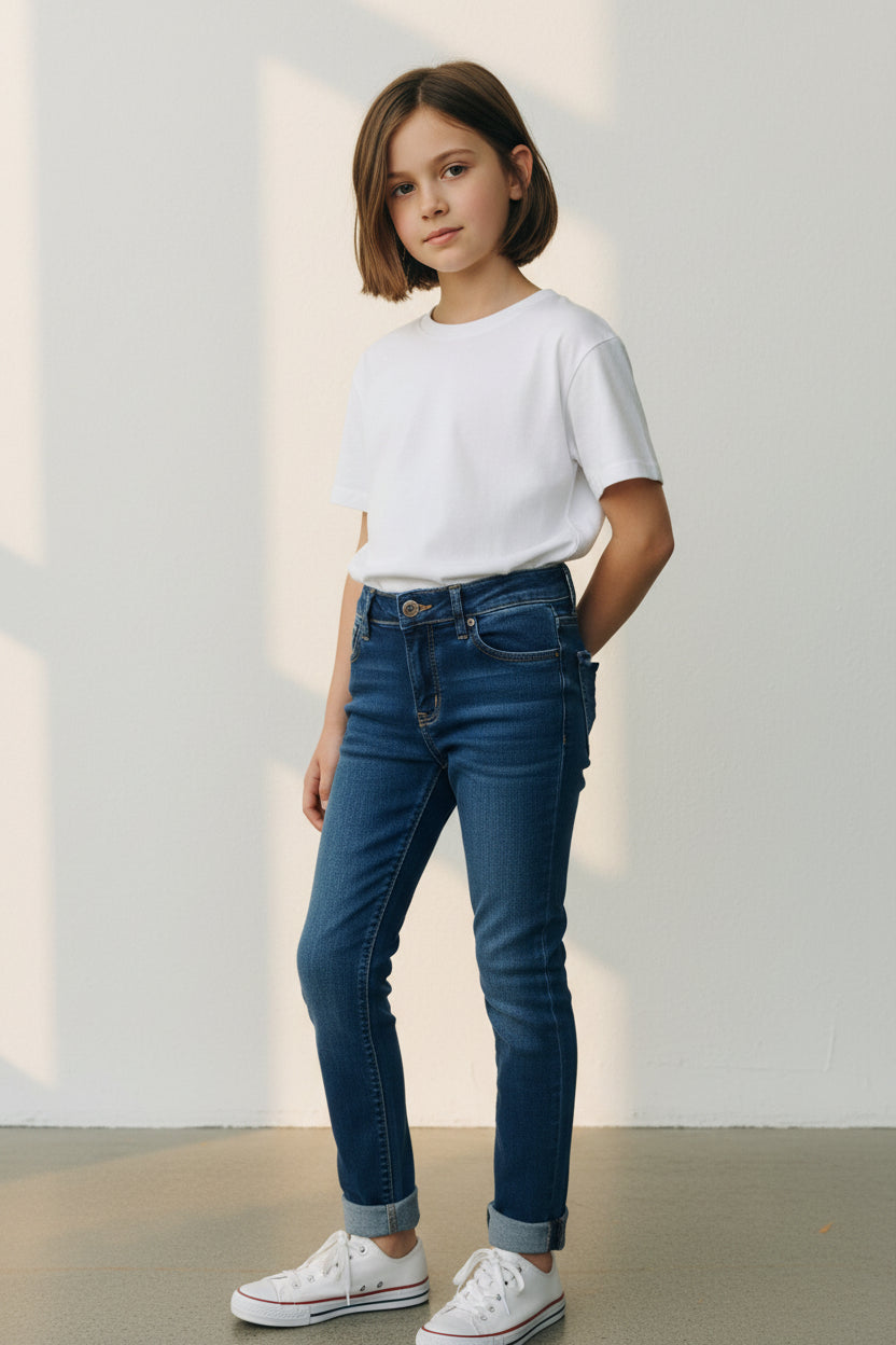Pantalón de mezclilla para niña WONDER NATION talla S (8años)