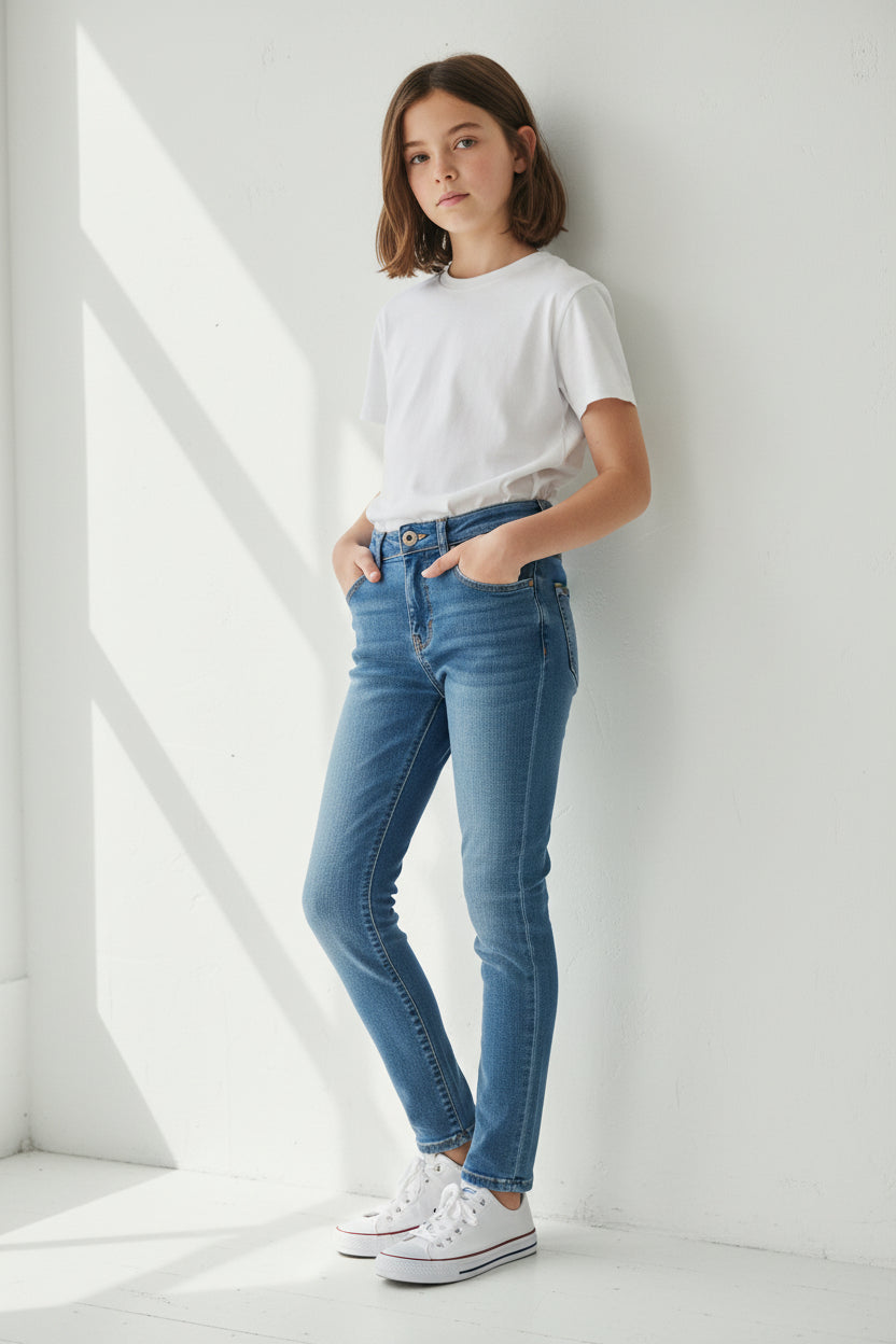 Pantalón de mezclilla para niña  MADEWELL talla S