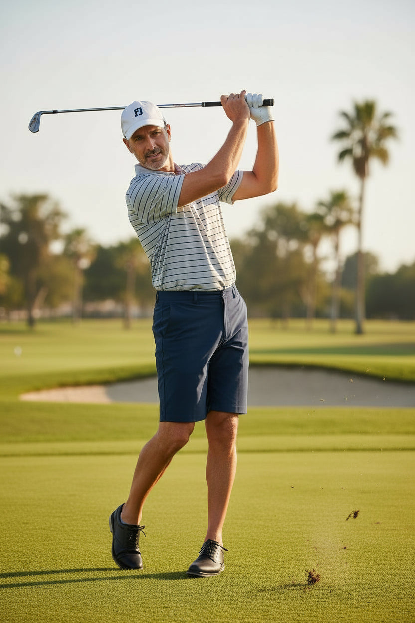 Bermudas de Golf para Hombre Talla 42 | Azul Marino | Pieza Única marca GREGNORMAN