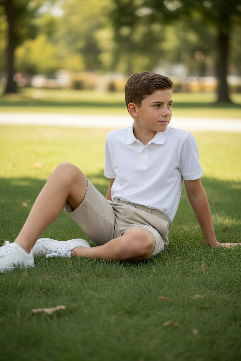 Bermudas de Golf para Niño Talla M – Color Beige marca NIKEGOLF (Única Pieza)