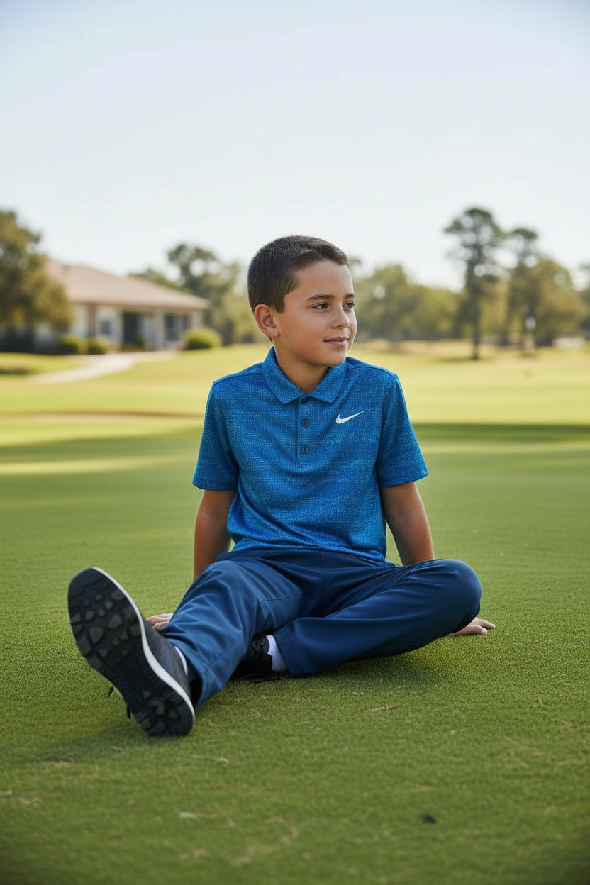 Camisa de Golf para Niño NIKE Talla M – Color Azul (Única Pieza)