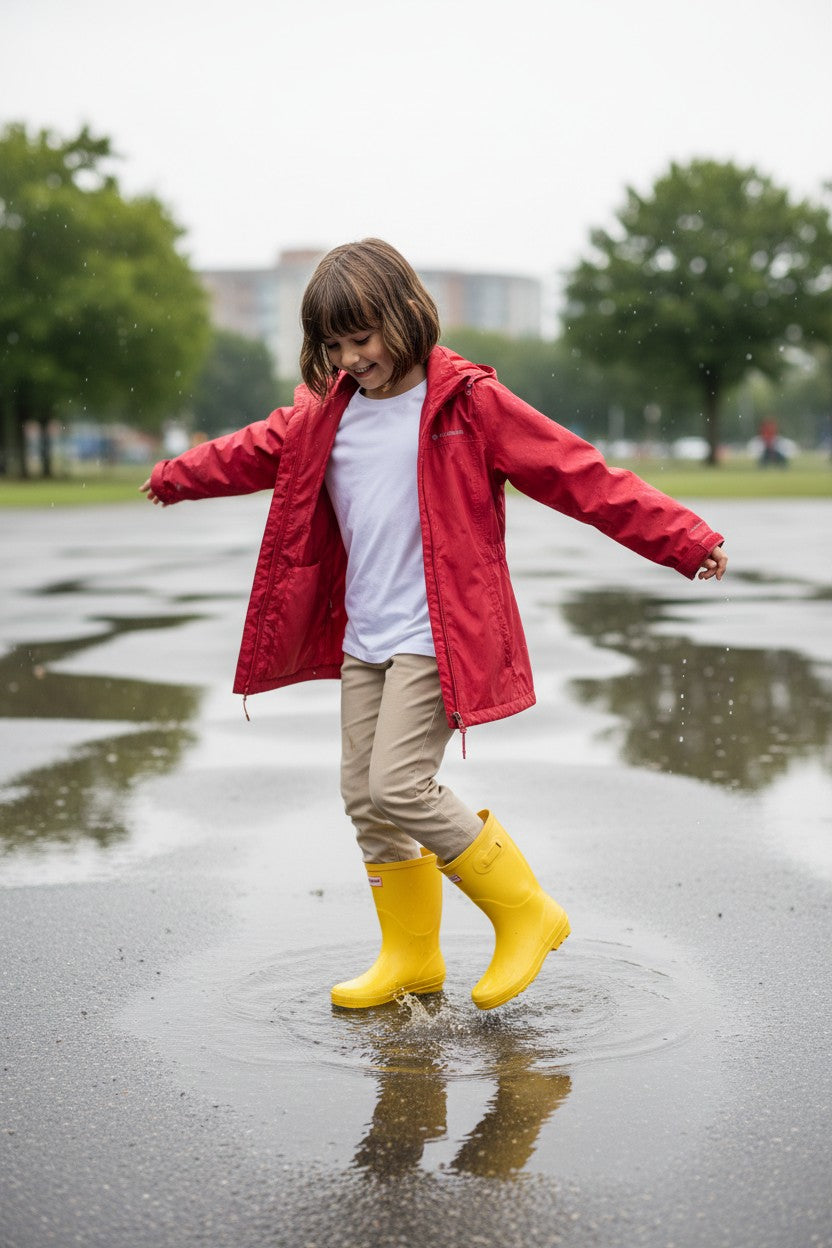 Chamarra Rompevientos Impermeable Niña COLUMBIA– Talla M (10/12)