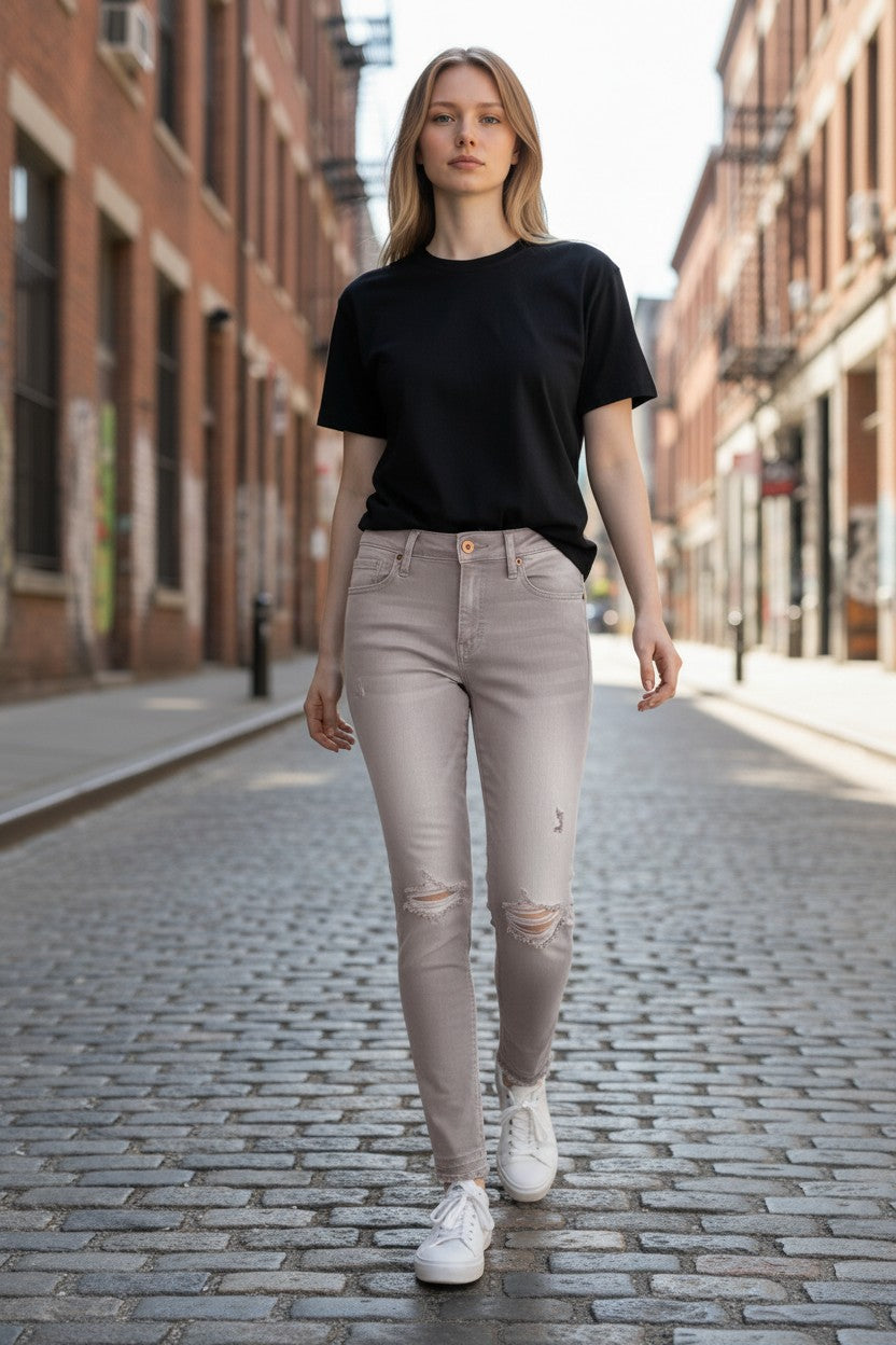 Skinny Jeans Mezclilla Mujer Talla 4 WOSSIVO DEMIN